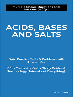 cover image of Acids, Bases and Salts Multiple Choice Questions and Answers (MCQs)